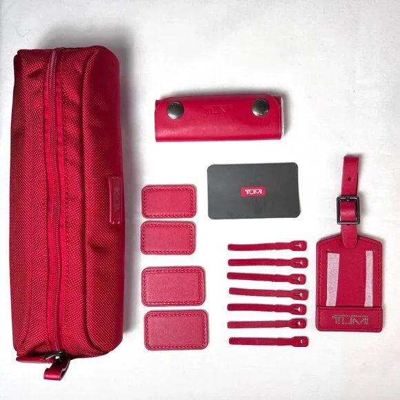 TUMI Cherry Accent Kit New with Tag - Picture 2 of 7